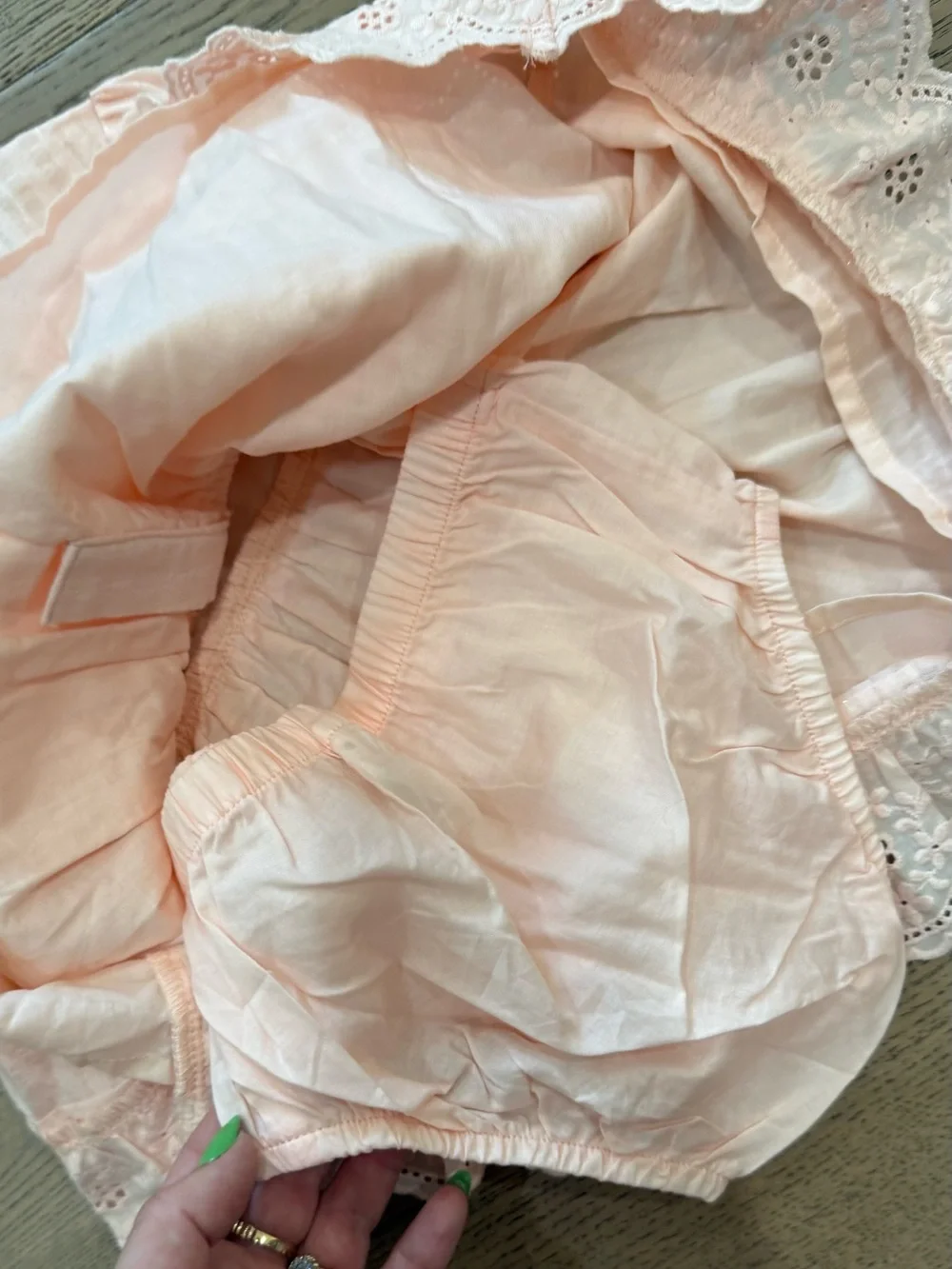 Baby B’gosh Pink Eyelet Lace Dress + Bloomers NWT – 24M